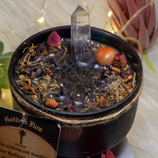 Goddess flow! I am the walking altar Intention Candle