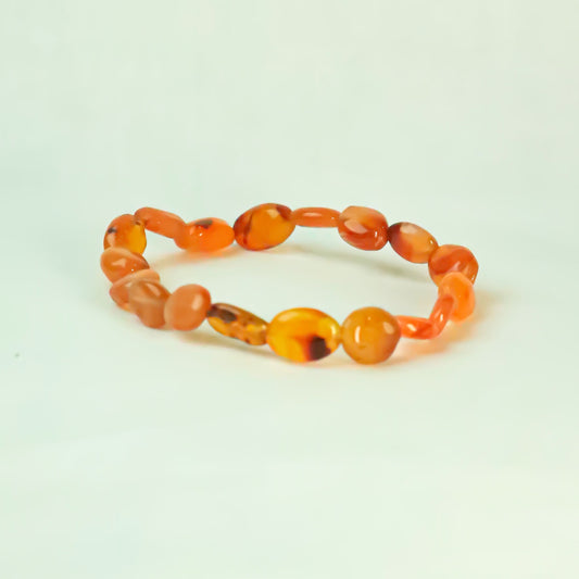 Real Carnelian Tumble Bracelet