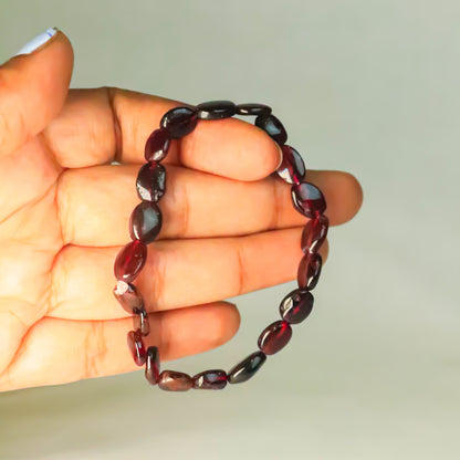 Real Garnet Tumble Bracelet