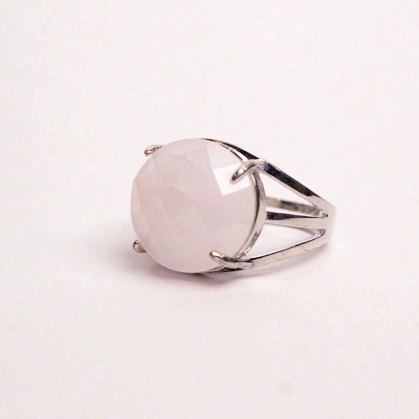 Real Rose Quartz Ring