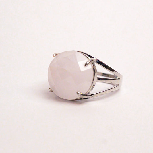 Real Rose Quartz Ring