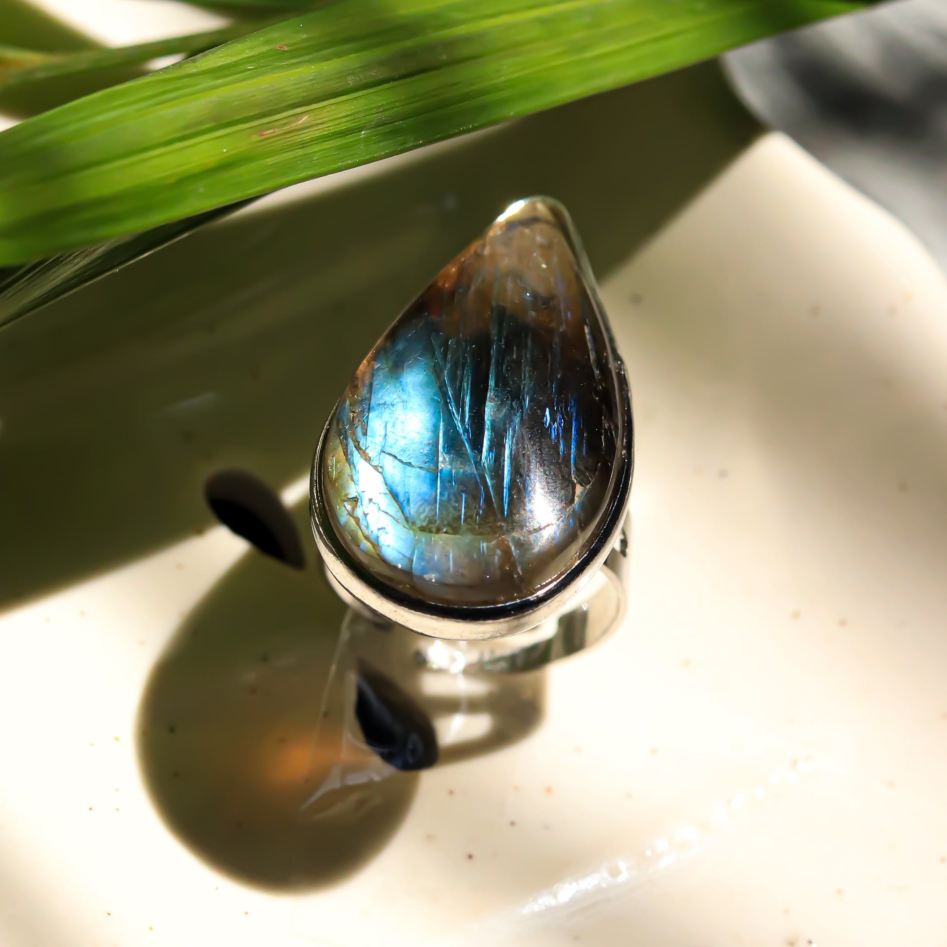 Real Labradorite  Ring