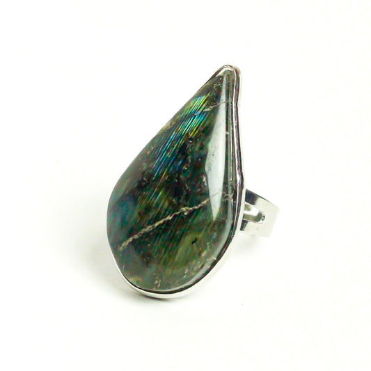 Real Labradorite  Ring