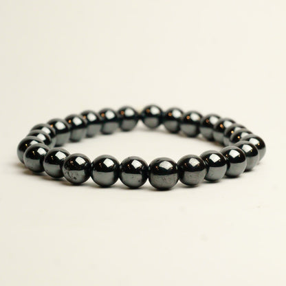 Real Magnetic Hematite Bead Bracelet