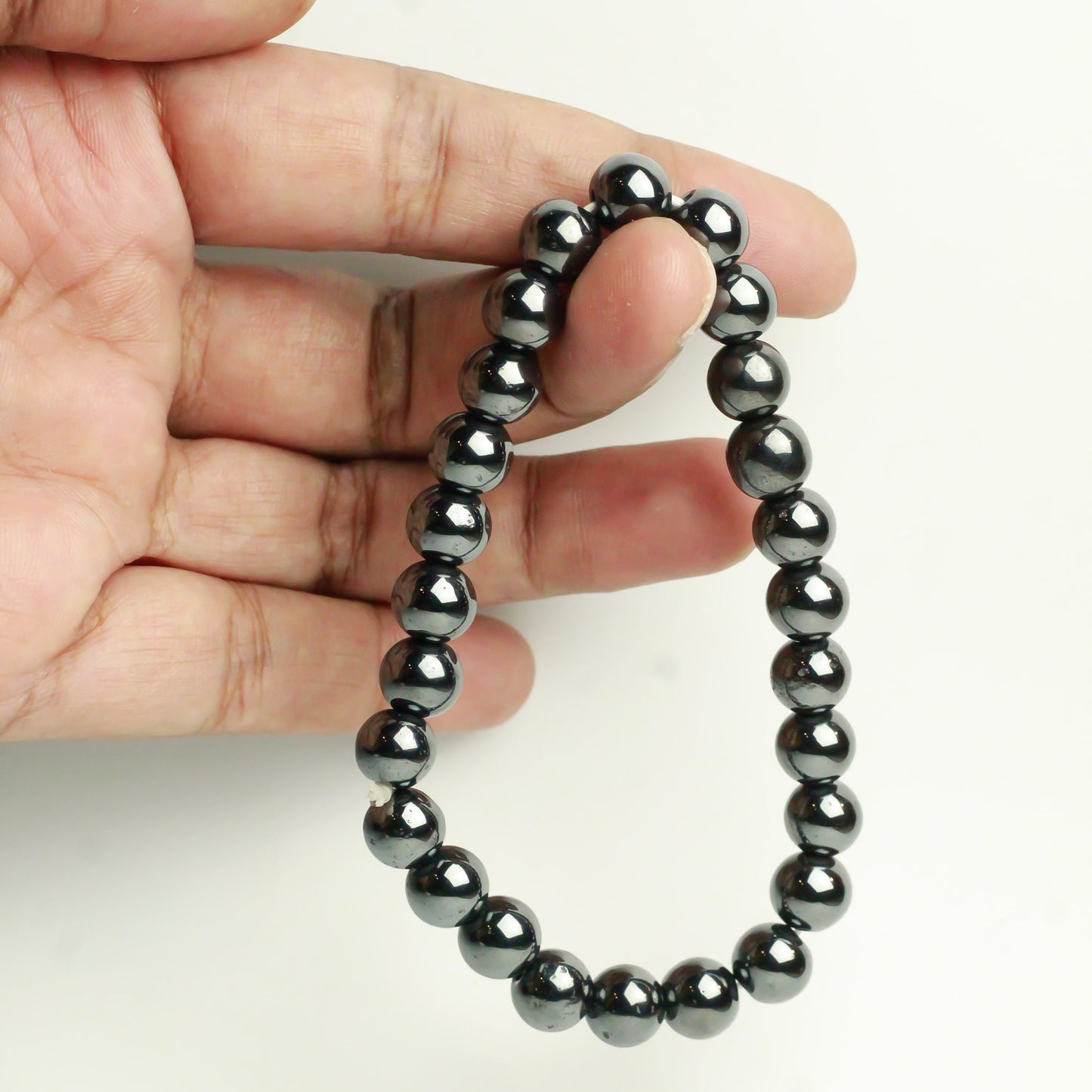 Real Magnetic Hematite Bead Bracelet