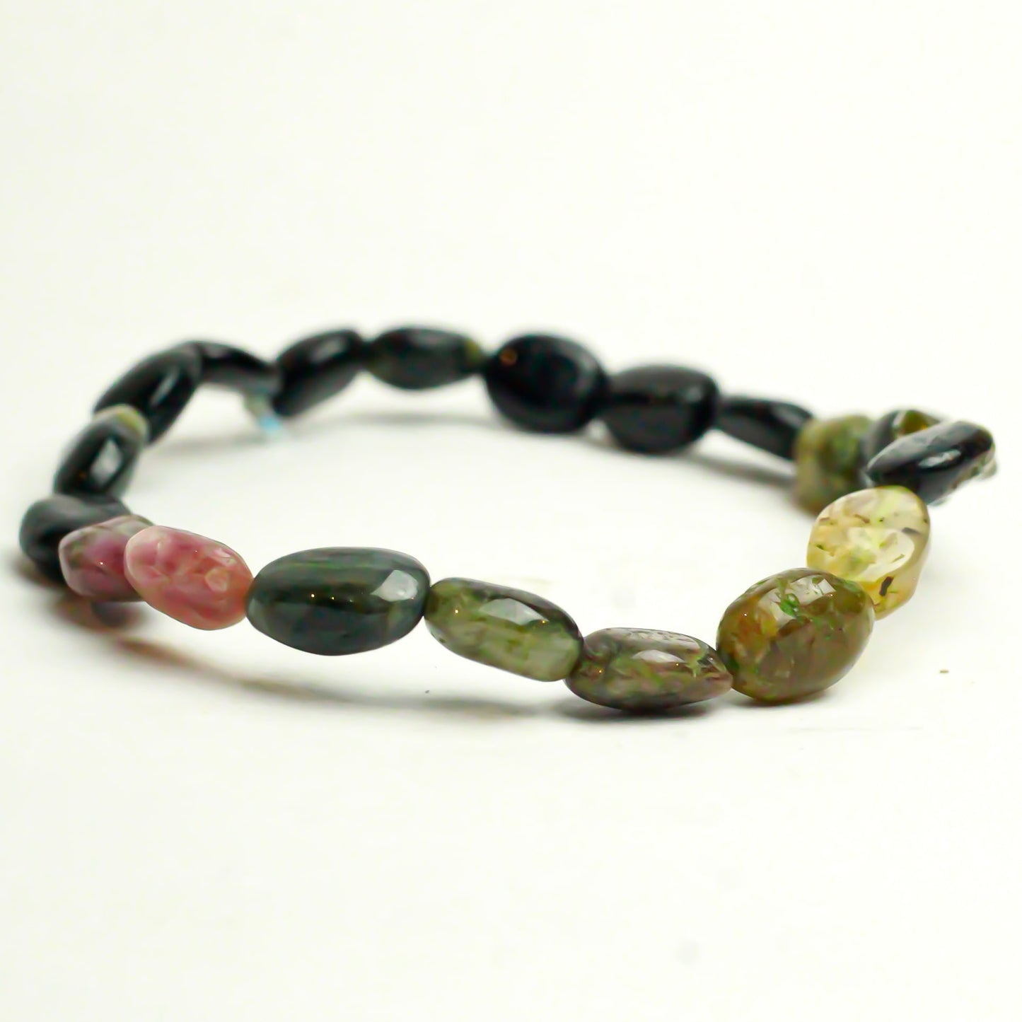 Multi Tourmaline Bead Bracelet