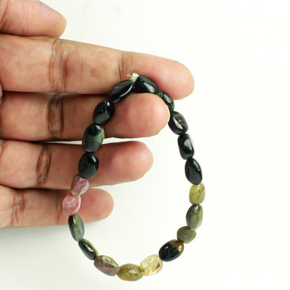 Multi Tourmaline Bead Bracelet