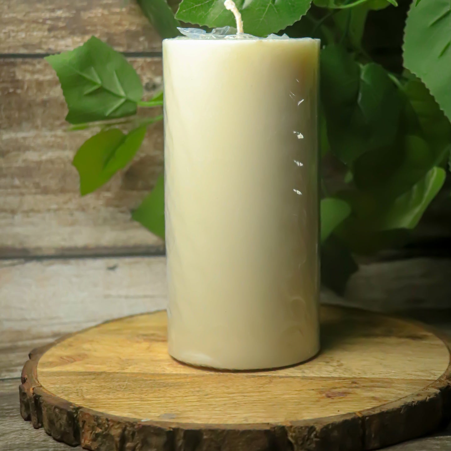 Real White Pillar Basic Daily Ritual Candle