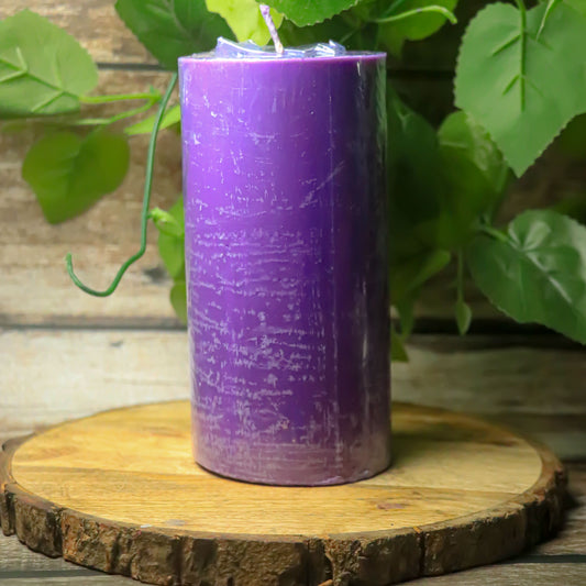 Real Purple Pillar Daily Basic Ritual Candle