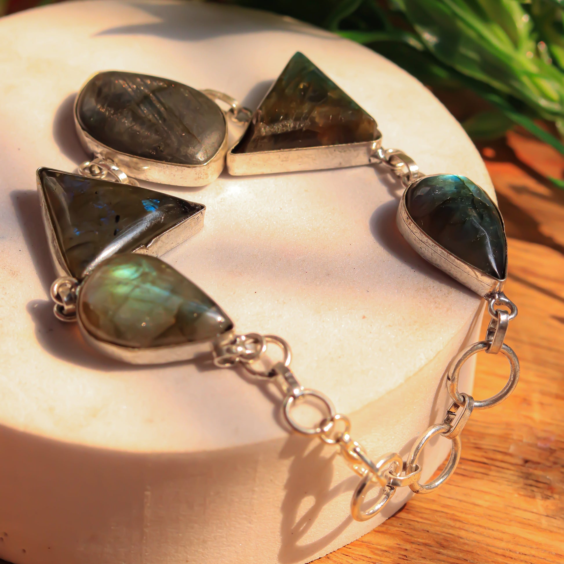 Real Labradorite Bracelet