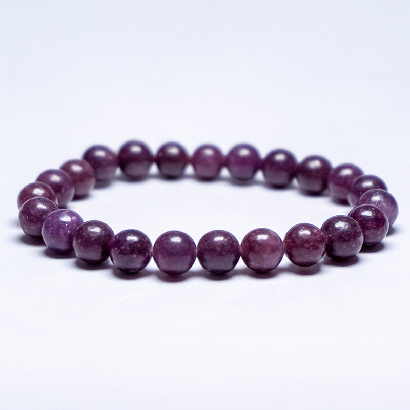 Lepidolite Bracelet Crystal And Stone Bead Bracelet Jewellery 8 mm