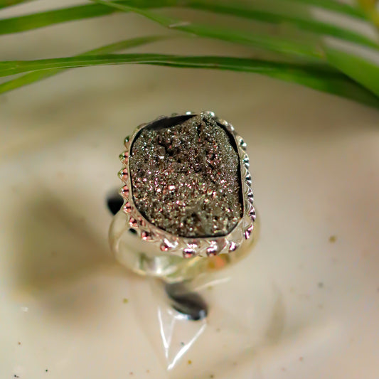 Real Pyrite Ring