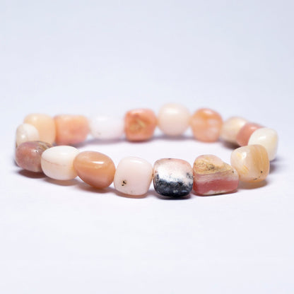 Pink Opal Bracelet Crystal And Stone Mini Tumble Bracelet Jewellery