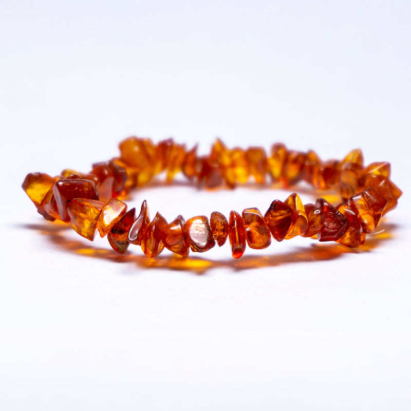 Baltic Amber Bracelet Crystal And Stone Chip Bracelet Jewellery