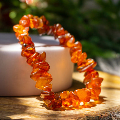 Baltic Amber Bracelet Crystal And Stone Chip Bracelet Jewellery