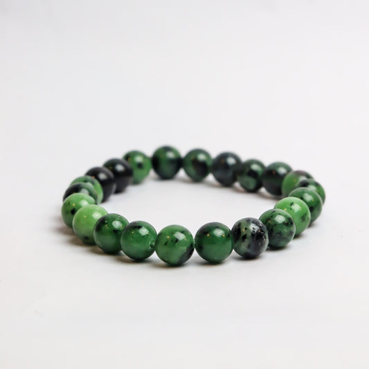 Real Ruby Zoisite Bead Bracelet