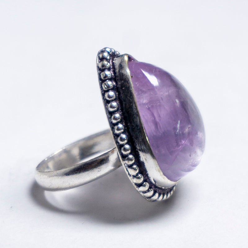 Amethyst Crystal And Stone Ring Jewellery