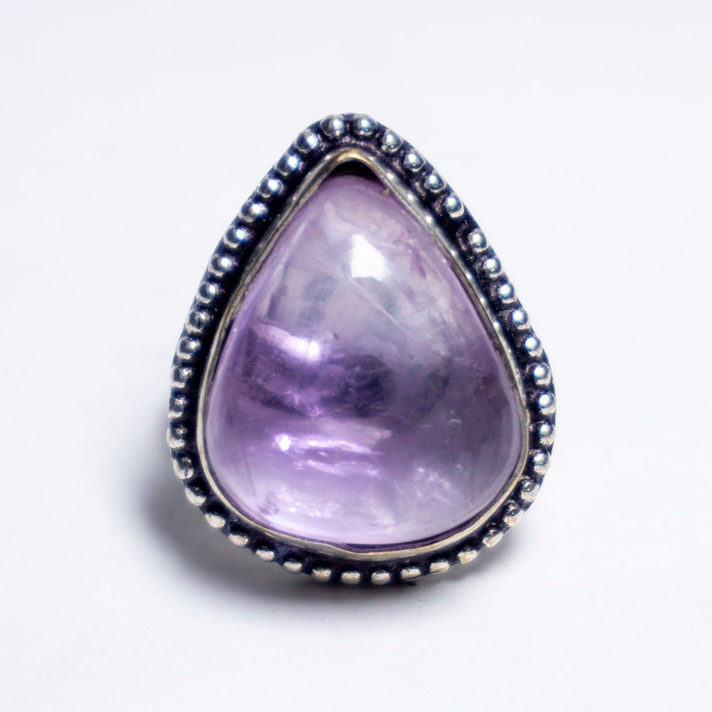 Amethyst Crystal And Stone Ring Jewellery