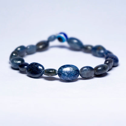 Madagascar Blue Sapphire Bracelet Crystal And Stone Mini Tumble Bracelet Jewellery 8 mm