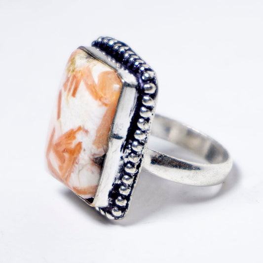 Scolecite Crystal Ring