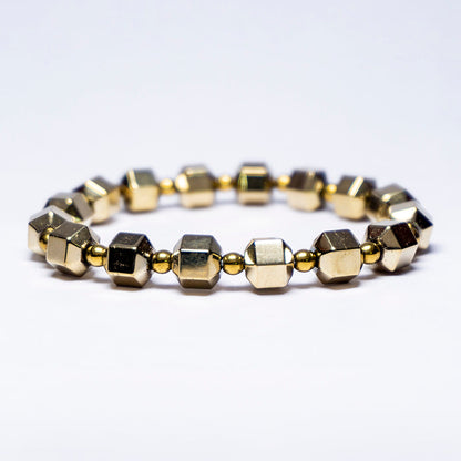 Golden Hematite Bracelet Crystal And Stone Fancy Bracelet Jewellery