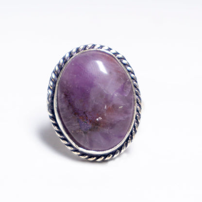 Amethyst Crystal And Stone Ring Jewellery