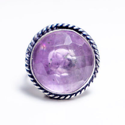 Amethyst Crystal And Stone Ring Jewellery