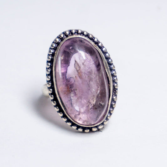 Amethyst Crystal And Stone Ring Jewellery