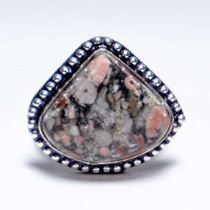 Leopard Skin Crystal And Stone Ring Jewellery