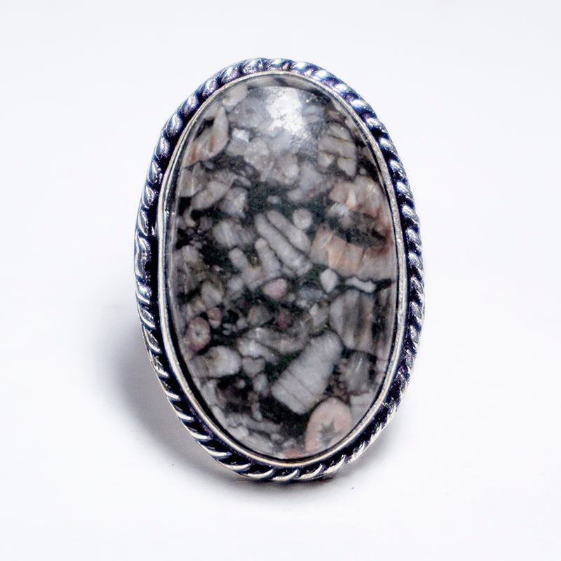 Leopard Skin Crystal And Stone Ring Jewellery