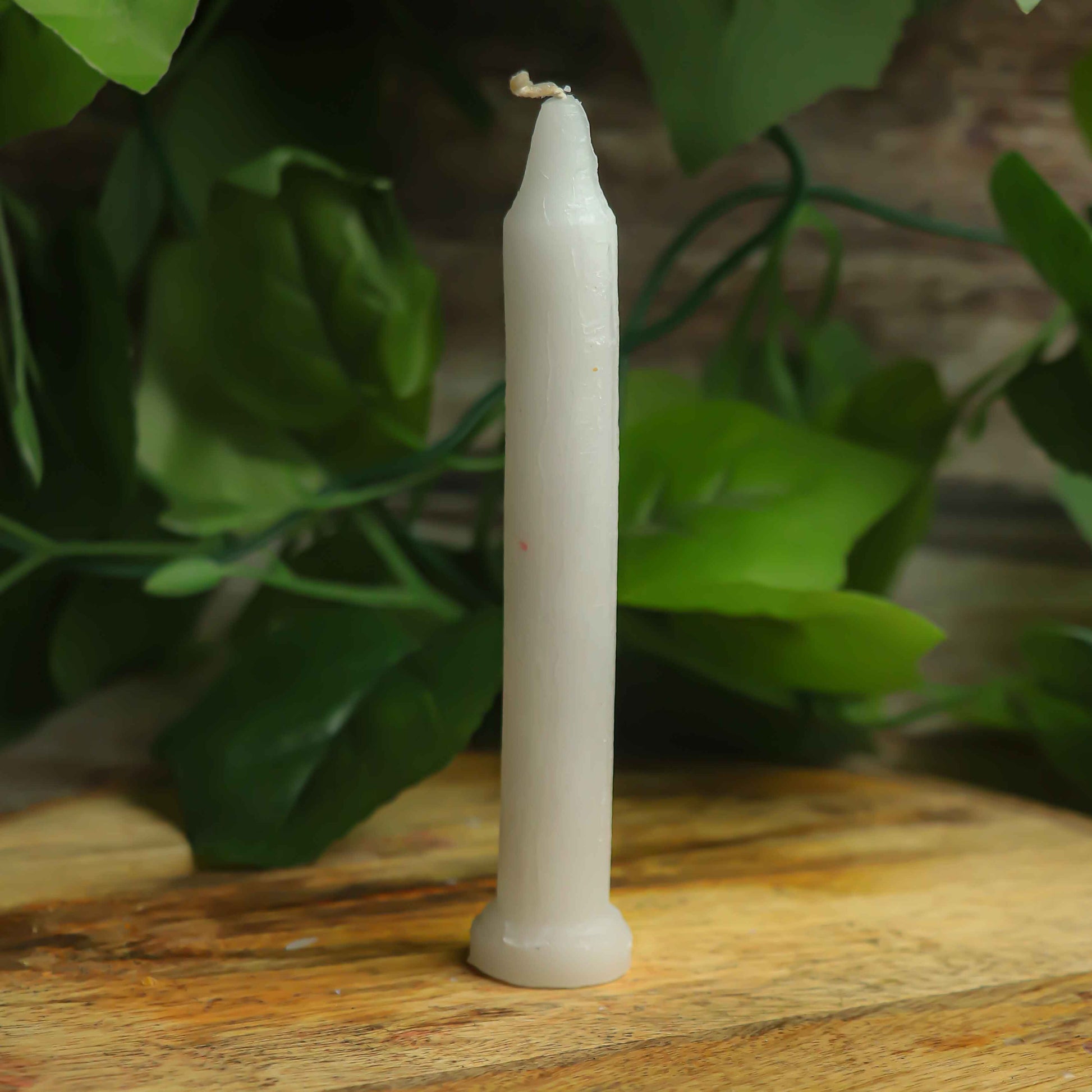 Real Small Simple White Daily Ritual Candle( Pack of 10)