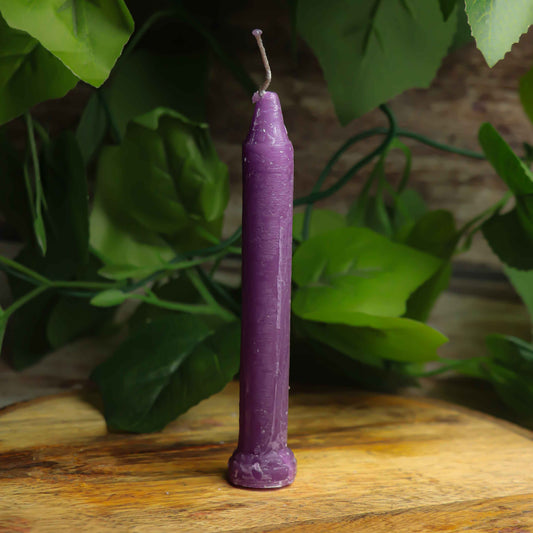 Real Small Simple Purple Daily Ritual Candle( Pack of 10)