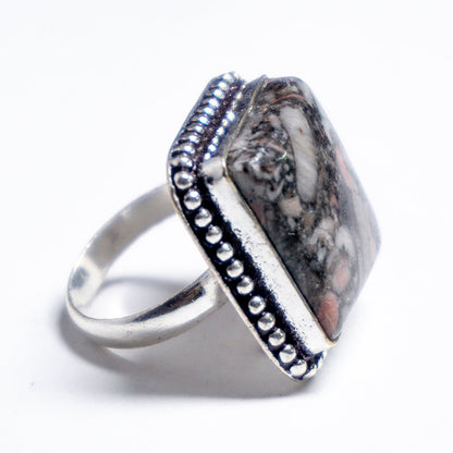 Leopard Skin Crystal And Stone Ring Jewellery