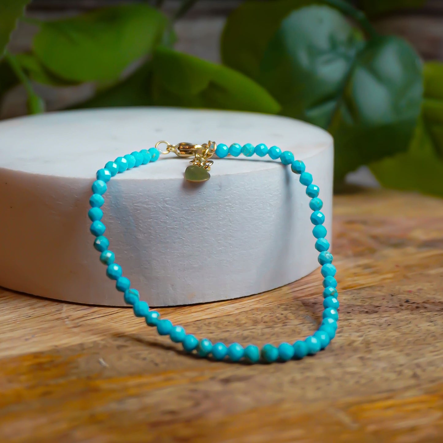 Real Turquoise Charm Fancy Bracelet