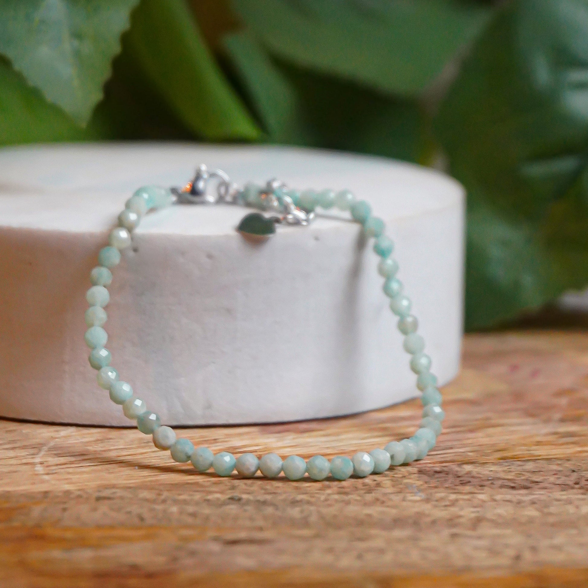 Real Amazonite Charm Fancy Bracelet