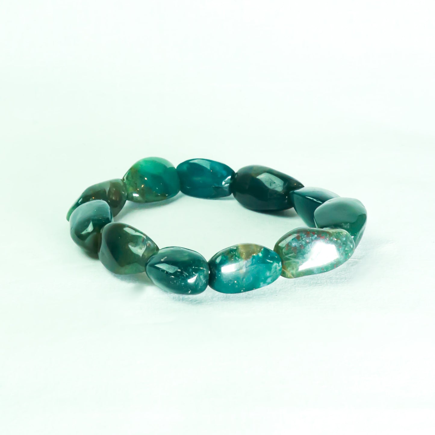 Real Bloodstone Tumble Bracelet