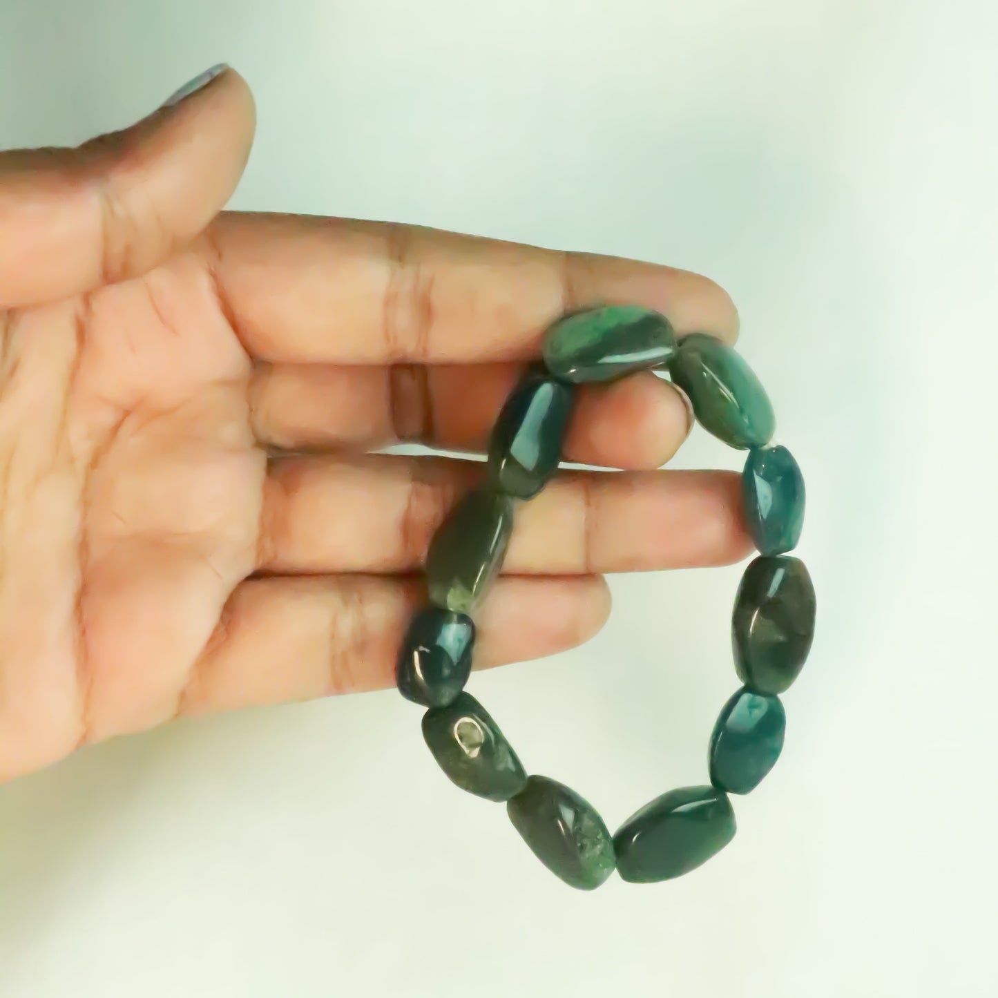 Real Bloodstone Tumble Bracelet