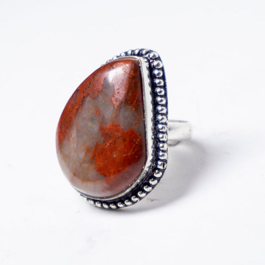 Crazy Lace Agate Crystal And Stone Ring Jewellery