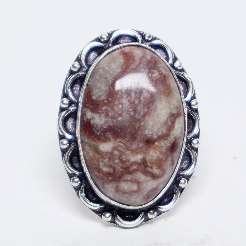 Crazy Lace Agate Crystal And Stone Ring Jewellery