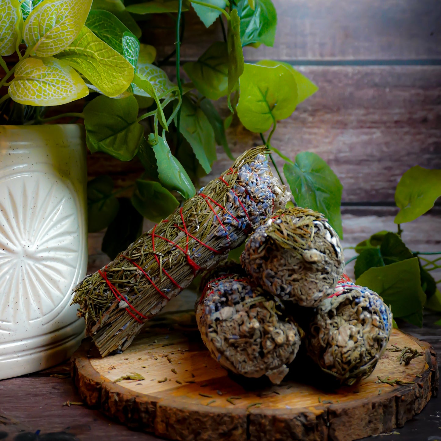 Pack Of 4 - Sage With Lavender & Rosemary Smudge Stick Bundle