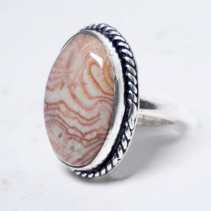 Crazy Lace Agate Crystal And Stone Ring Jewellery