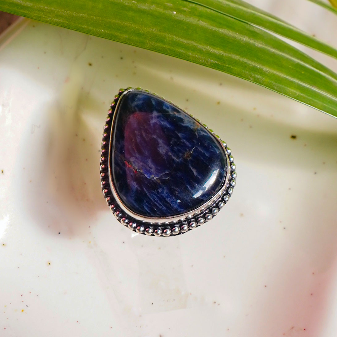 Sodalite Crystal Ring