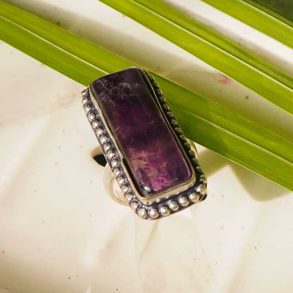 Amethyst Crystal Ring