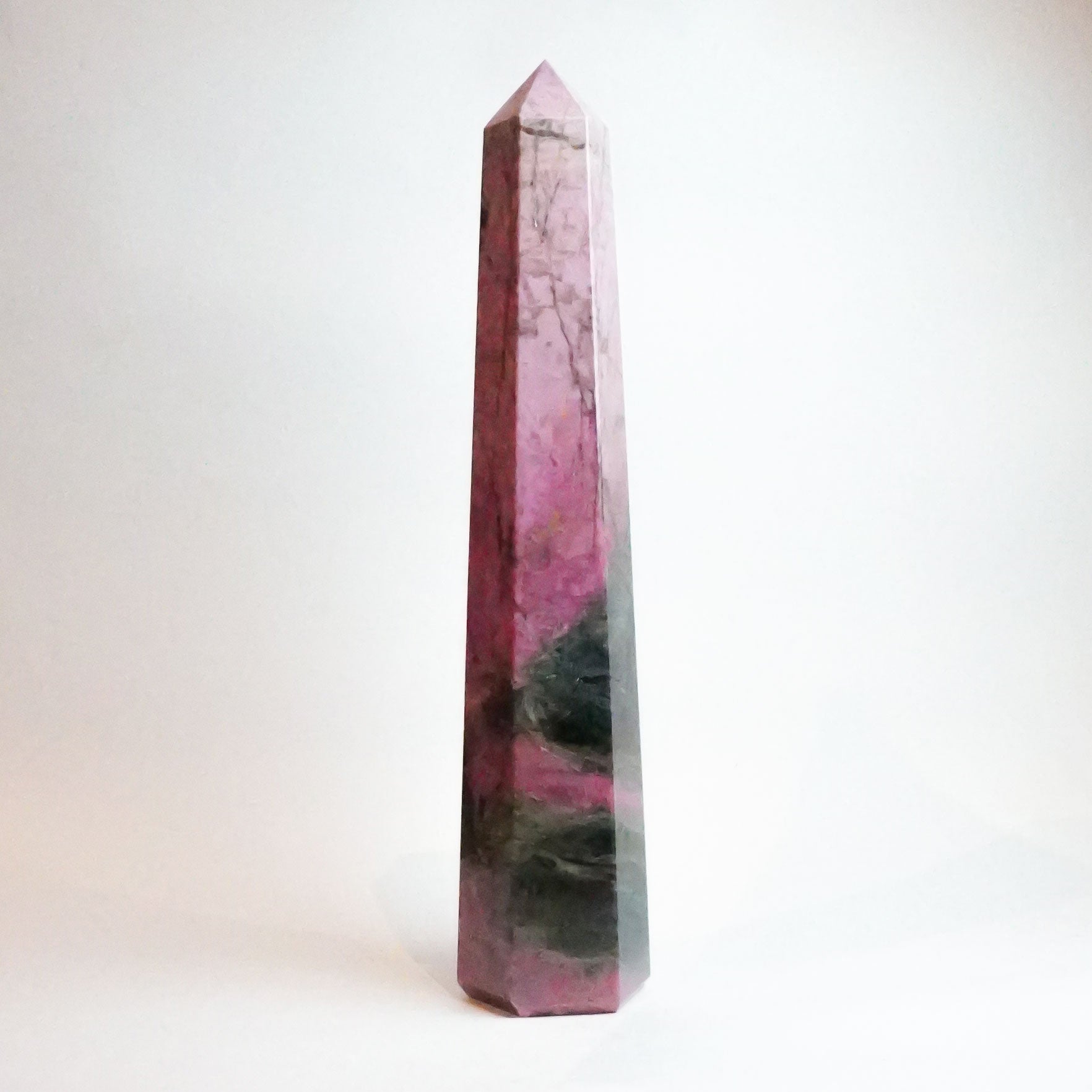 Real Rhodonite Crystal Tower