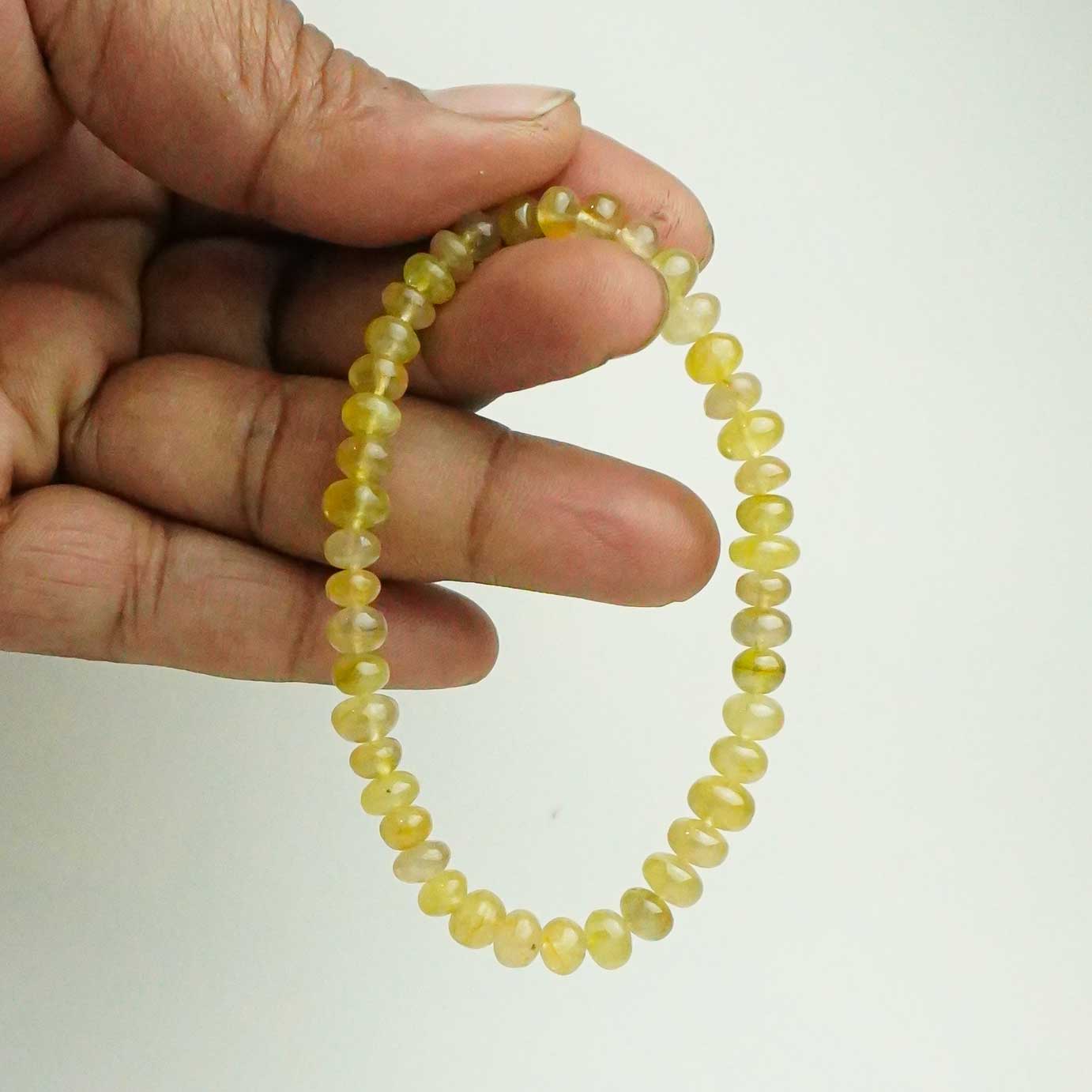 Real Natural Yellow Sapphire Crystal Bracelet