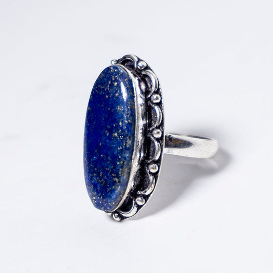 Lapis Crystal And Stone Ring Jewellery