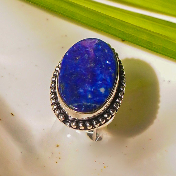 Lapis Lazuli Crystal Ring