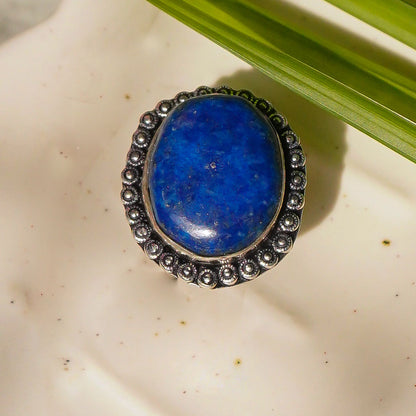 Lapis Lazuli Crystal Ring