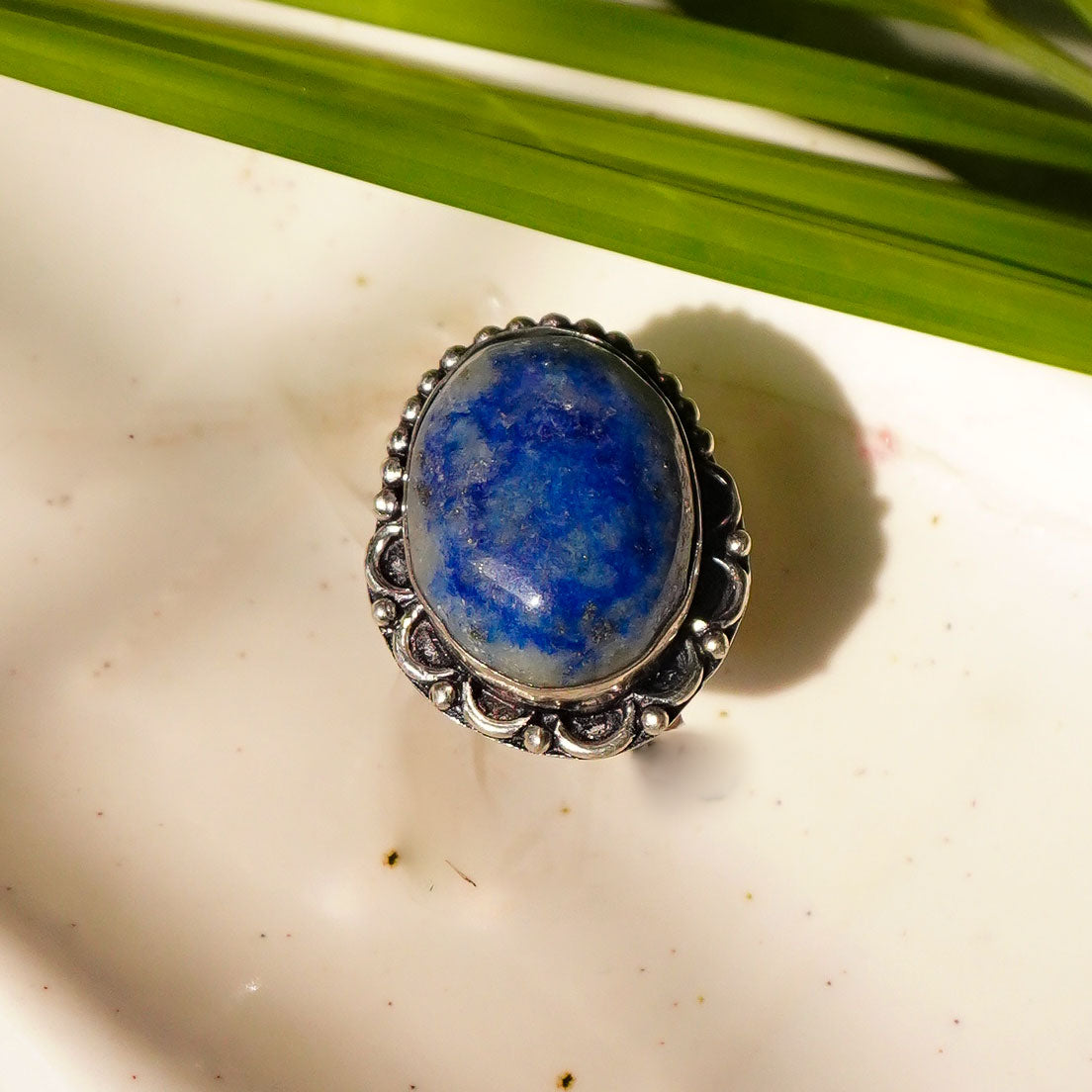 Lapis Lazuli Crystal Ring