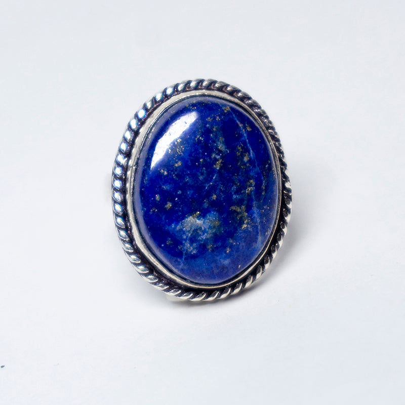 Lapis Lazuli Crystal Ring